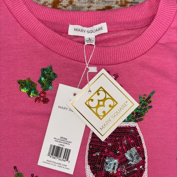 Mary Square Millie Sweatshirt Holiday Spirits - Picture 3 of 7
